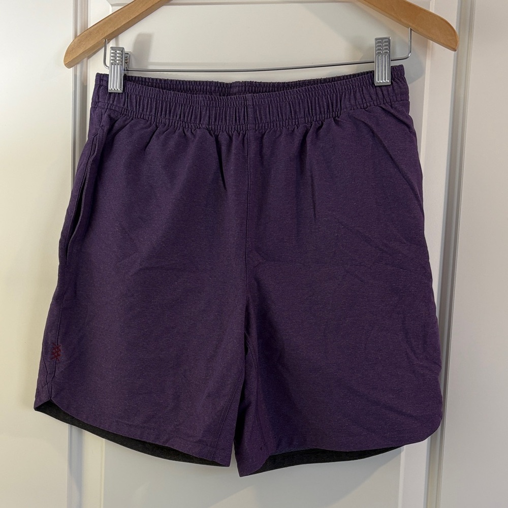 RHONE Purple 7” Athletic Shorts